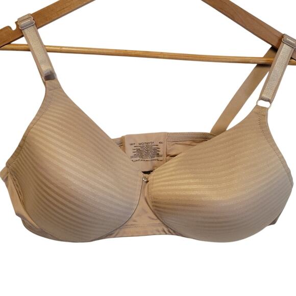 Warners Bra: Secret Makeover Natural Lift Wireless 1281 Full Figure Size 40D - Picture 1 of 4